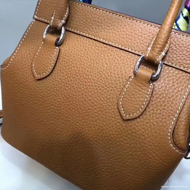 Cheap Palladium Toolbox In Hermes Leather Brown Hardware Swift Bag 0508